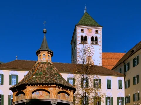 Neustift Monastery in Brixen, South Tyrol, Italy Stock Footage 81915720