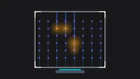 Neutral Atom Quantum Computer Array with Rydberg Blockade and Optical Tweez.. Stock Footage 347626791