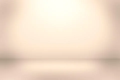 Neutral beige studio background with soft gradient wall and reflective floor for Stock Illustration