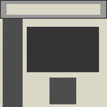 Neutral Block Layout Stock Illustration