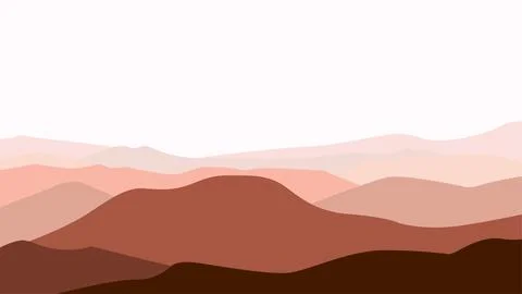 Neutral color mountain background Stock Illustration