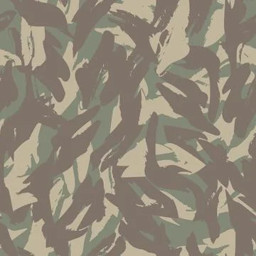 Neutral Colour Abstract Brush Strokes Seamless Pattern Design Stock Illustration
