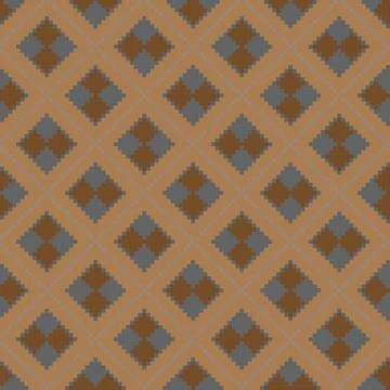 Neutral Colour Argyle Fair Isle Seamless Pattern Design Illustrazione stock