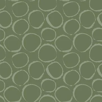 Neutral Colour Geometric Circles Seamless Pattern Design 스톡 일러스트