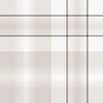 Neutral Colour Plaid Tartan Seamless Pattern Design Stock Illustration