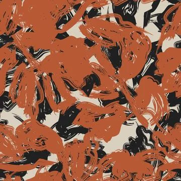 Neutral Colour Tropical Leaf Seamless Pattern Design Illustrazione stock