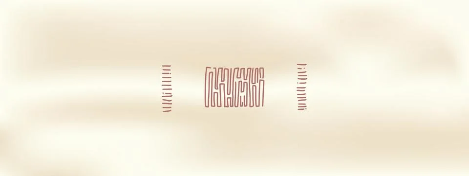 Neutral cream gradient abstract background in warm pale ivory with label. A wavy Stock Illustration