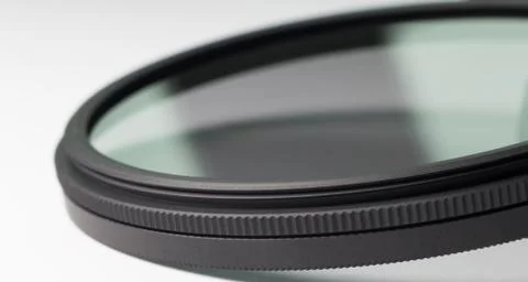 Neutral density filter for dslr camera Stock Photos