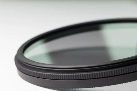 Neutral density filter for dslr camera Stock Photos