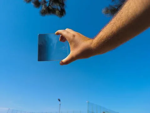 Neutral density filter (ND filter) for camera lens Stock Photos