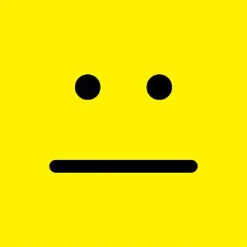 Neutral face icon. Stock Illustration