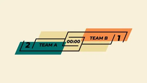 Neutral football score vector image Stock Illustration