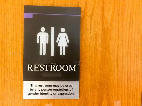 Neutral gender identity restoom Stock Photos
