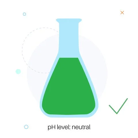 Neutral pH level Illustrazione stock