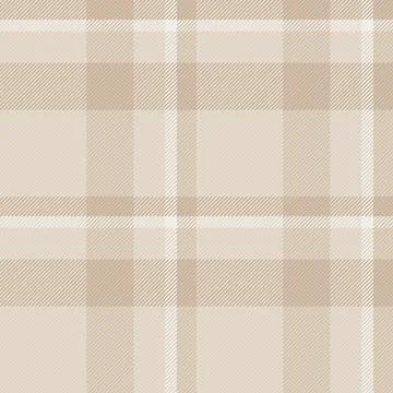 Neutral plaid pattern featuring woven textures in soft beige tones. Versatile Stock Illustration
