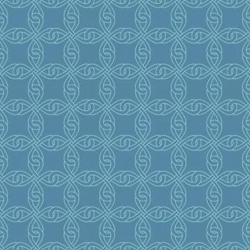 Neutral Seamless Celtic Knotwork Pattern. Stock Illustration