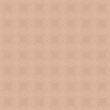 Neutral Seamless Celtic Knotwork Pattern. Stock Illustration