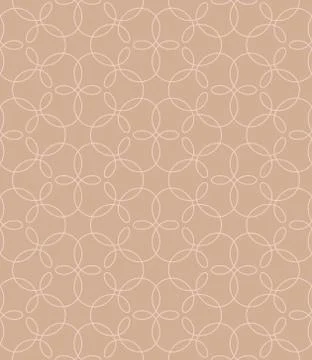 Neutral Seamless Linear Flourish Pattern. Stock Illustration