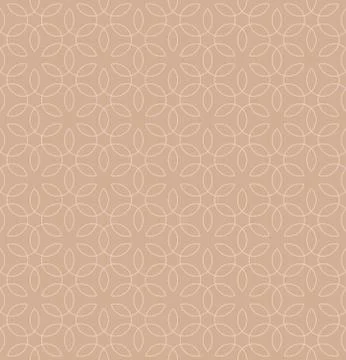 Neutral Seamless Linear Flourish Pattern. Stockillustratie