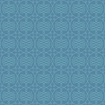 Neutral Seamless Linear Flourish Pattern. イラスト素材