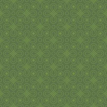 Neutral Seamless Linear Flourish Pattern. Stock Illustration