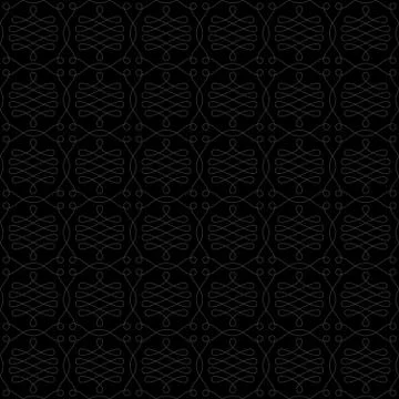 Neutral Seamless Linear Flourish Pattern. イラスト素材