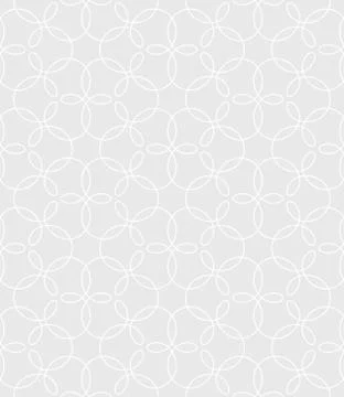 Neutral Seamless Linear Flourish Pattern. Stock Illustration