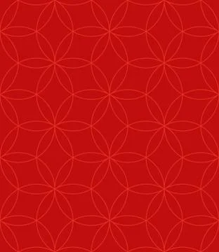 Neutral Seamless Linear Pattern. Geometric Circles Vector Background. Stock Illustration