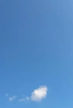 Neutral sky background with speech bubble Stock Photos