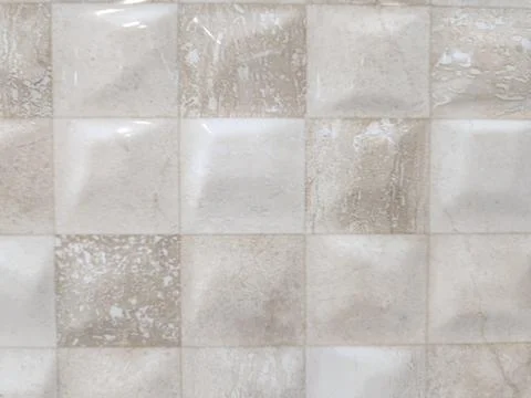 Neutral tile wall pattern Stock Photos