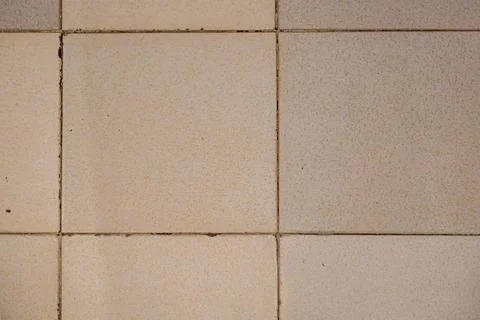 Neutral-Toned Ceramic Tiles with Defined Grout Lines Stock Photos