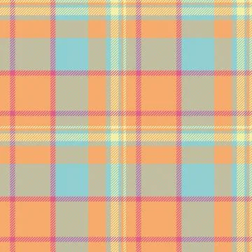 Neutral vector seamless check, winter background tartan fabric. Basic patte.. Illustrazione stock