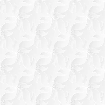 Neutral White Floral Texture Stock Illustration