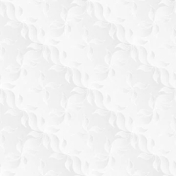 Neutral White Floral Texture Stock Illustration