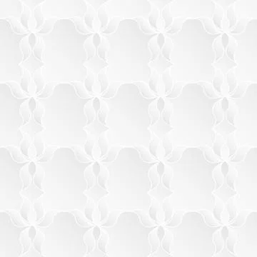 Neutral White Floral Texture Stock Illustration