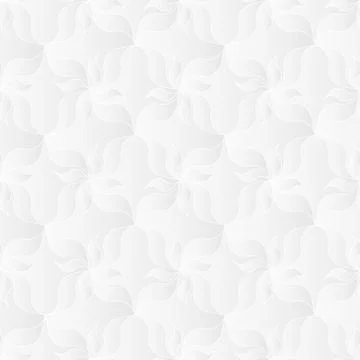 Neutral White Floral Texture Stock Illustration