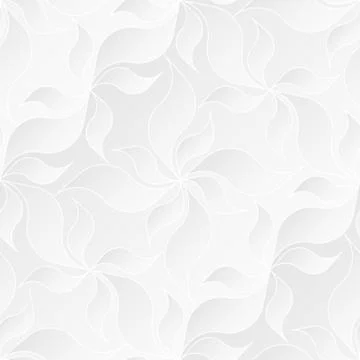 Neutral White Floral Texture Stock Illustration