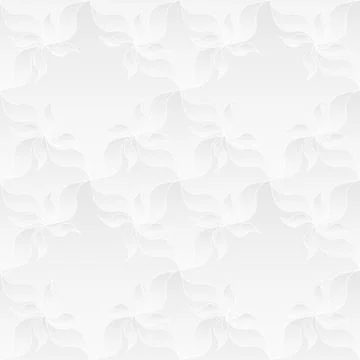 Neutral White Floral Texture Stock Illustration