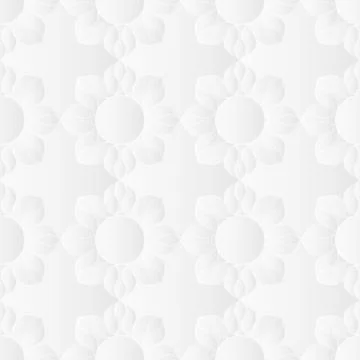 Neutral White Floral Texture Stock Illustration