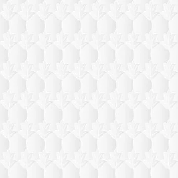 Neutral White Leafy Texture Stock Illustration