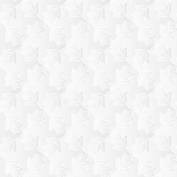 Neutral White Leafy Texture Stock Illustration