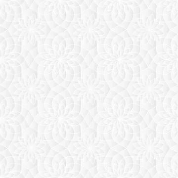 Neutral White Sacred Geometry Texture Stock Illustration