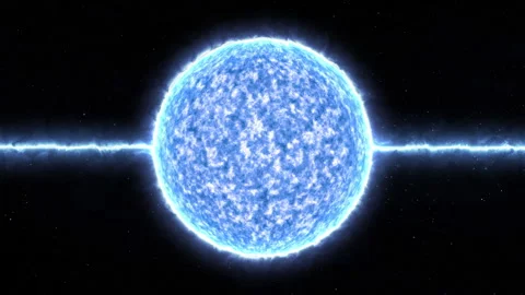 Neutron Star Emit Beam Stock Footage 306549100