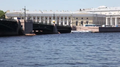 Neva river Stockbeeldmateriaal 6878950