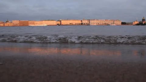Neva river Stock Footage 10833448