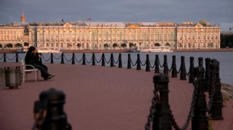 Neva river Stock Footage 10833479