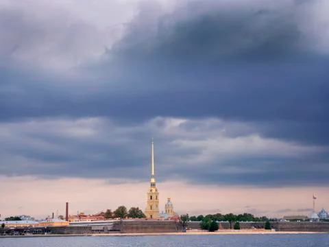 Neva river Stock Photos