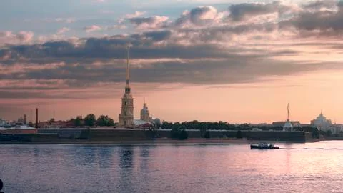 Neva river Stock Photos