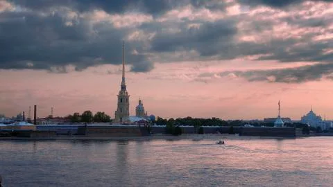 Neva river Stock Photos