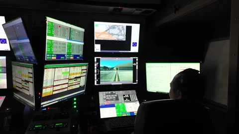 NEVADA - 11.7.2024 - An 11th Attack Squadron instructor oversees a USAF pilot Stock Footage 298248478